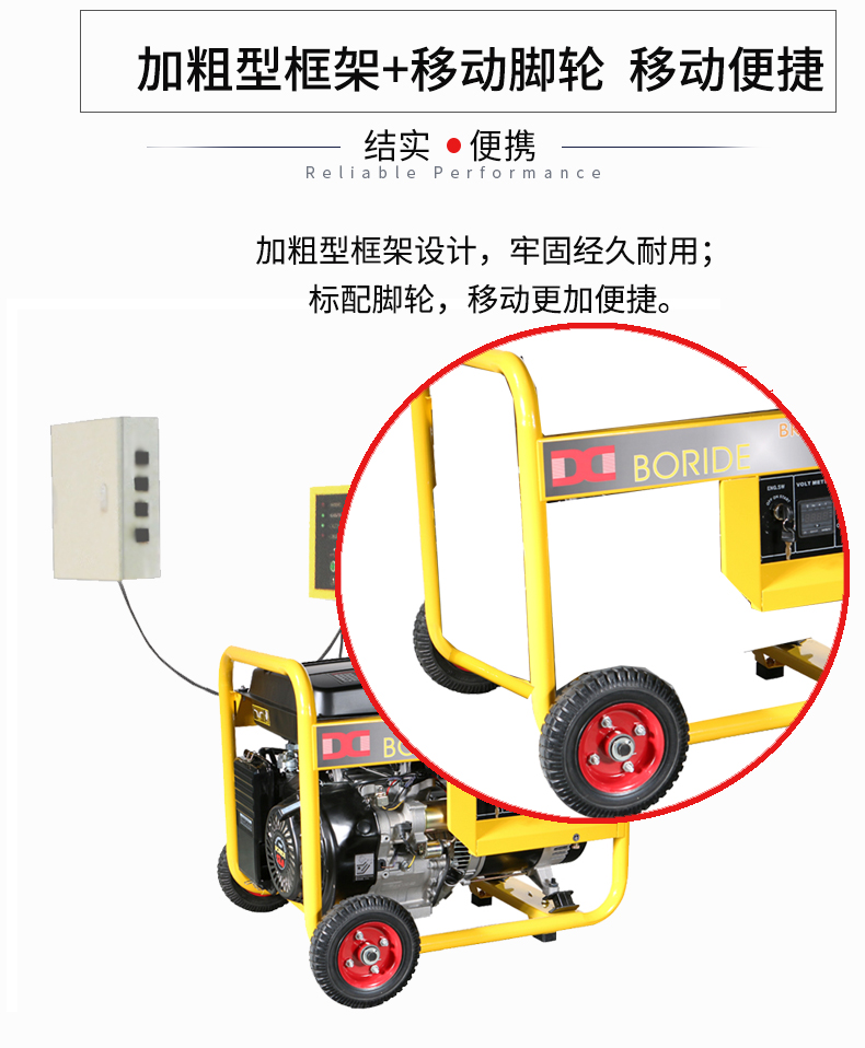 單相6kW無人值守ATS小型汽油發電機組特點 單相6kW無人值守ATS小型汽油發電機組特點