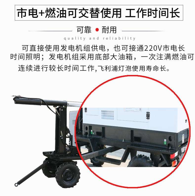 50kw白色靜音柴油燈塔發電機組特點 50kw白色靜音柴油燈塔發電機組特點
